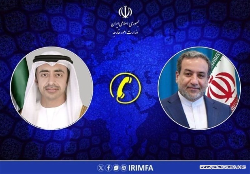 محادثة هاتفية بين وزيري خارجية إيران والإمارات حول تطورات المنطقة